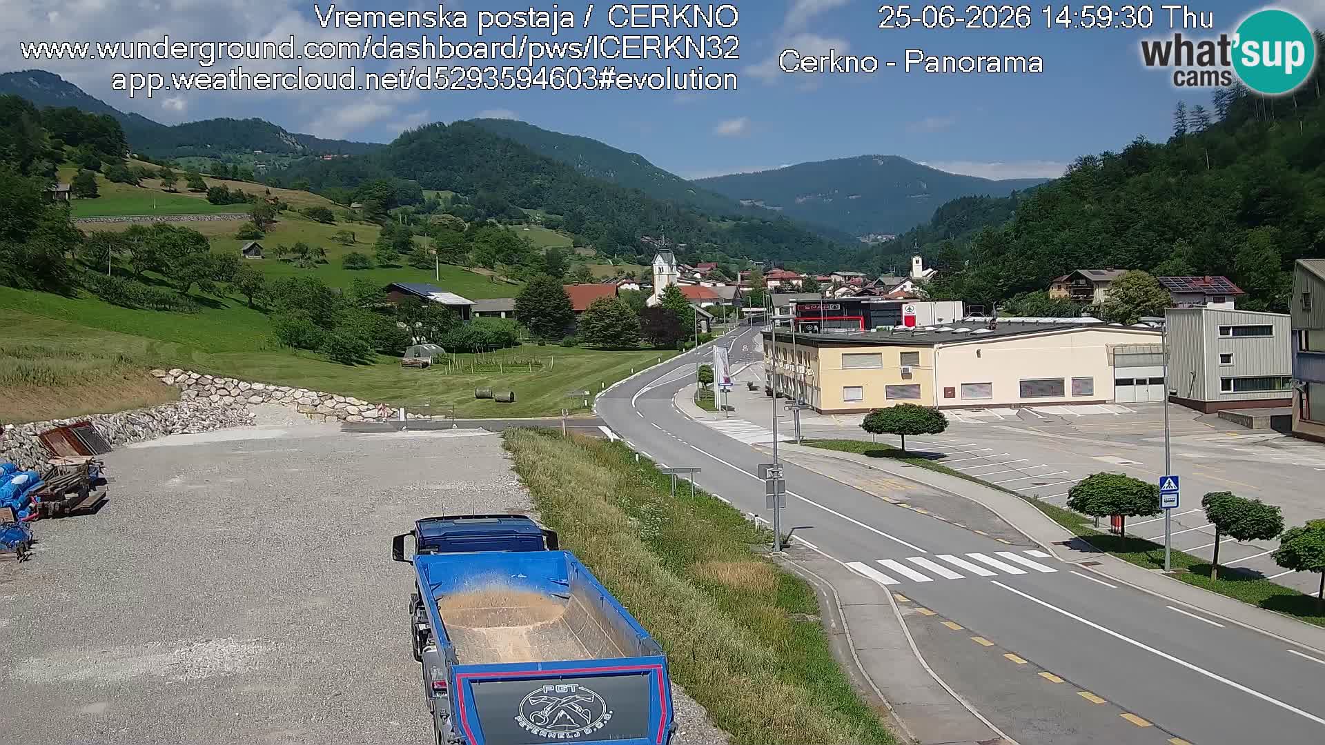 Cerkno ulaz u grad – Kamera uživo