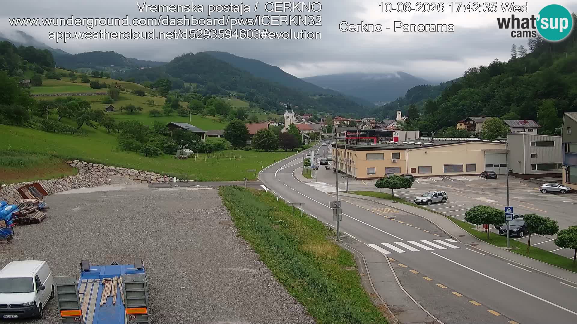 Cerkno Stadteingang Live-Webcam