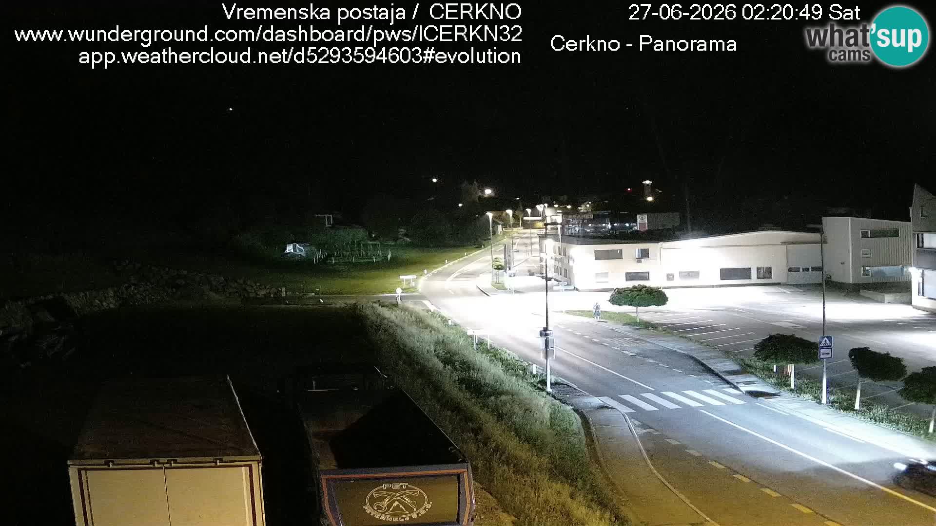 Cerkno city entrance Live Webcam