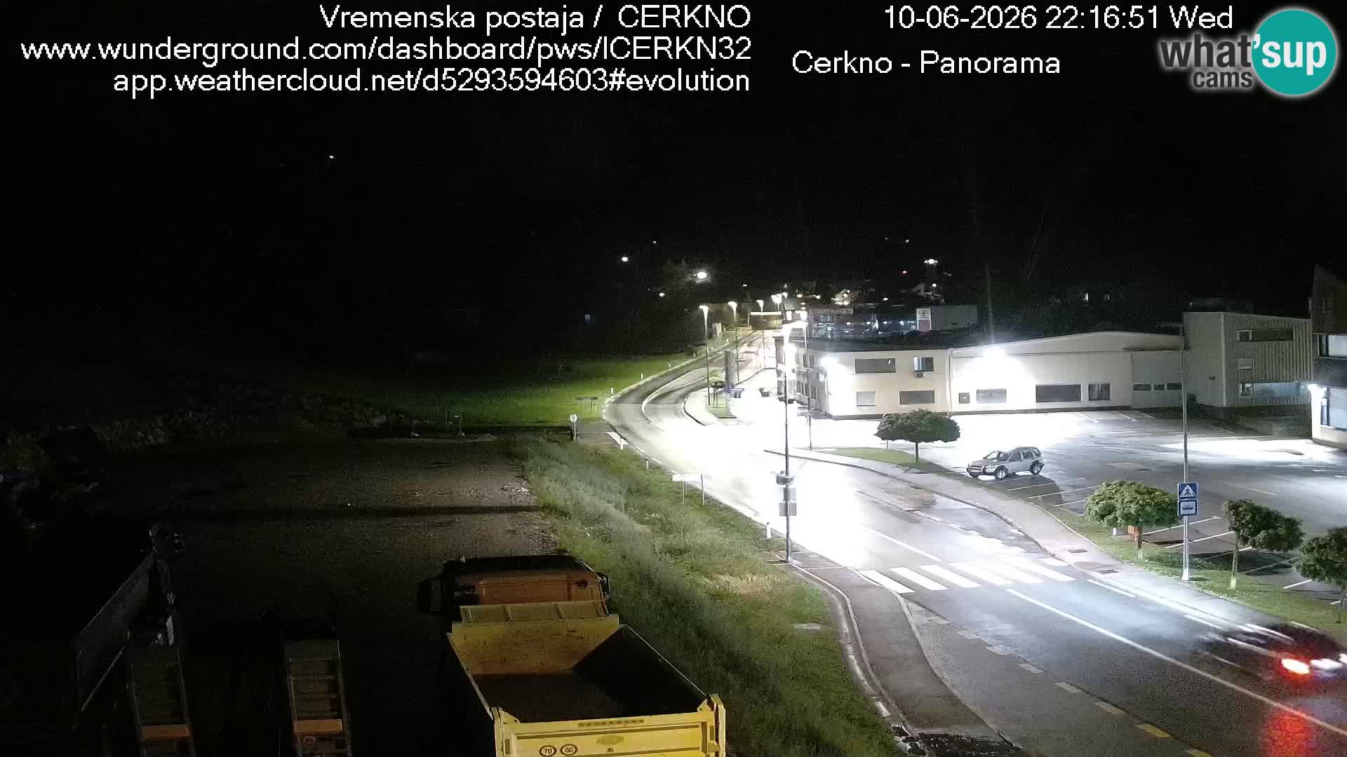 Cerkno city entrance Live Webcam