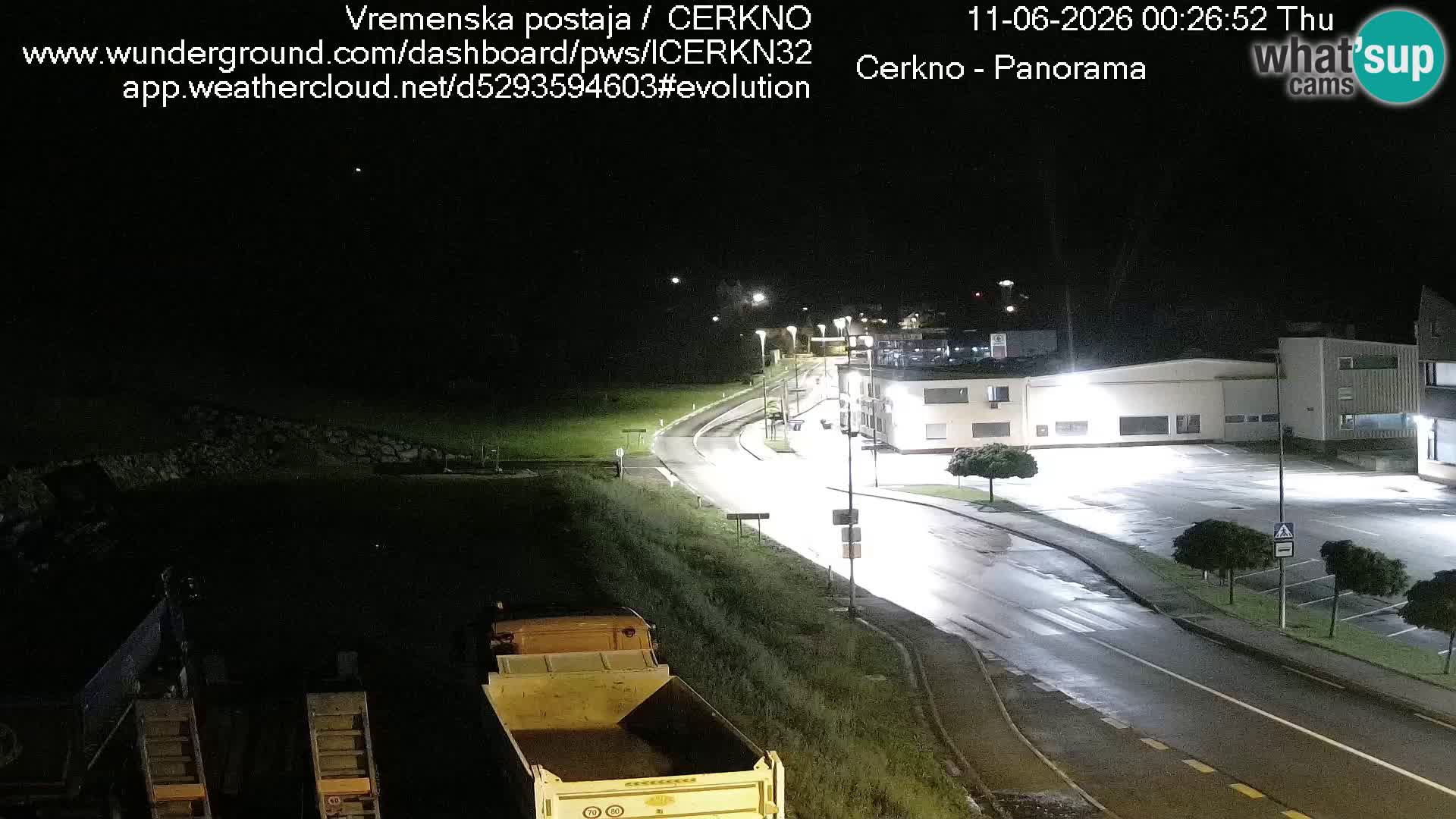 Cerkno city entrance Live Webcam