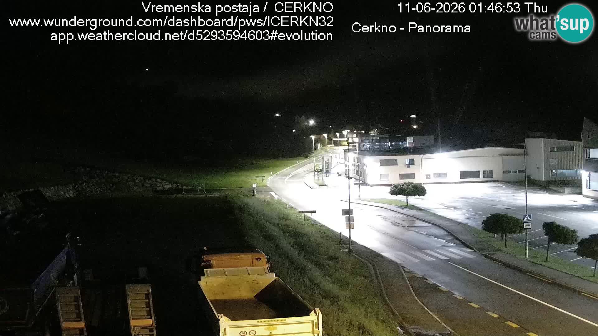 Cerkno city entrance Live Webcam