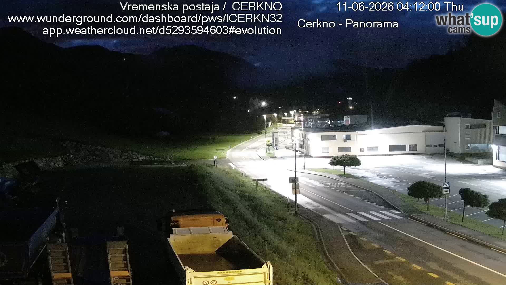 Cerkno entrada a la ciudad Webcam en vivo