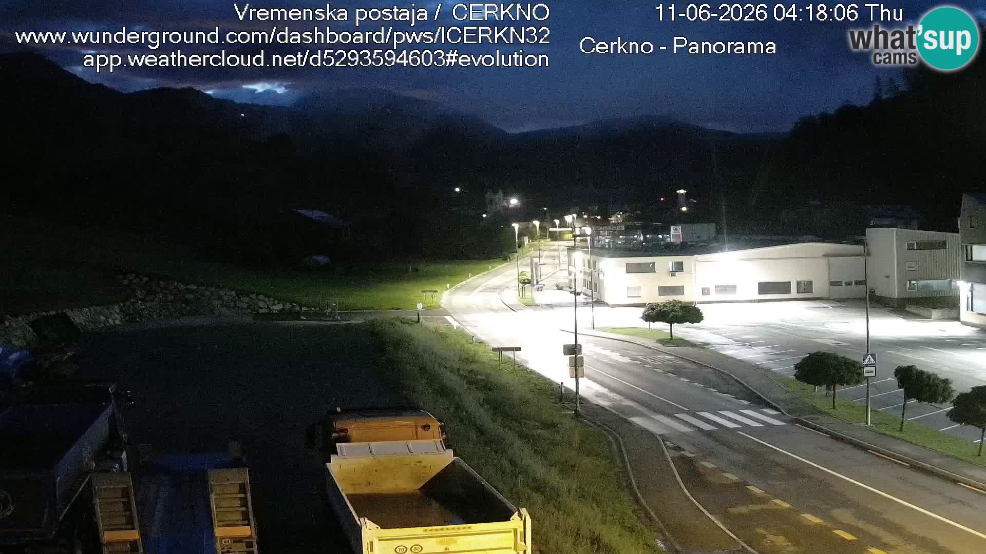 Cerkno entrada a la ciudad Webcam en vivo