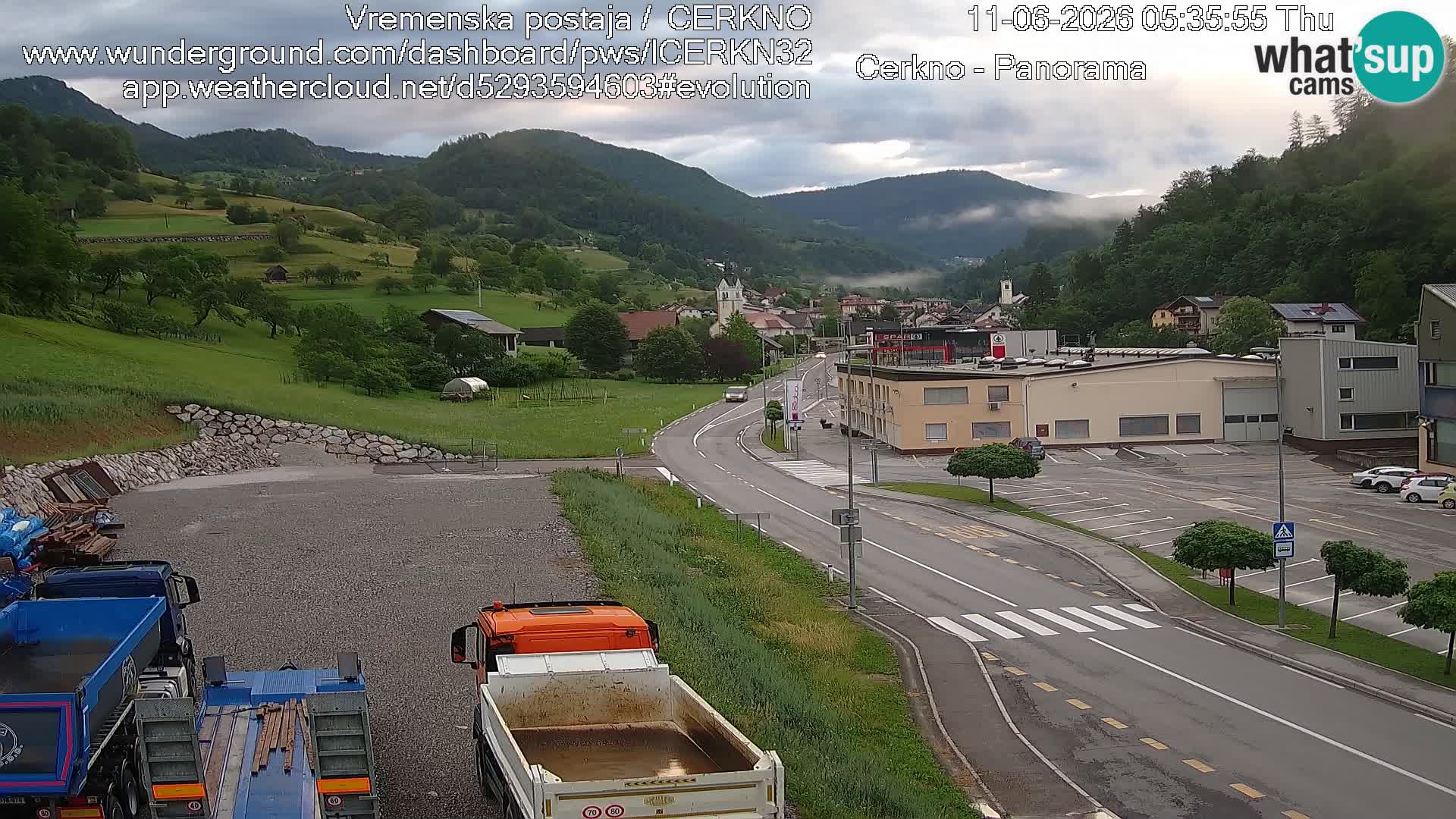 Cerkno ulaz u grad – Kamera uživo