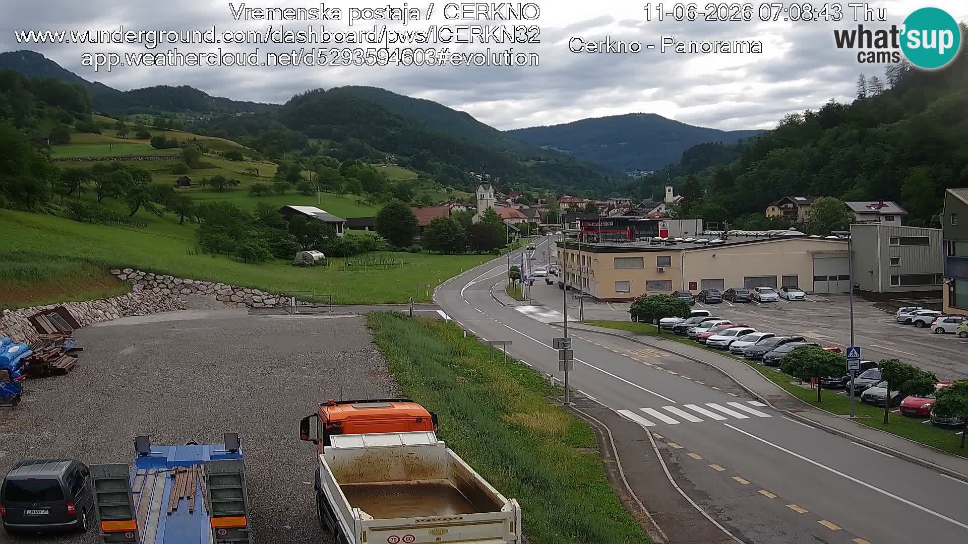 Cerkno ulaz u grad – Kamera uživo