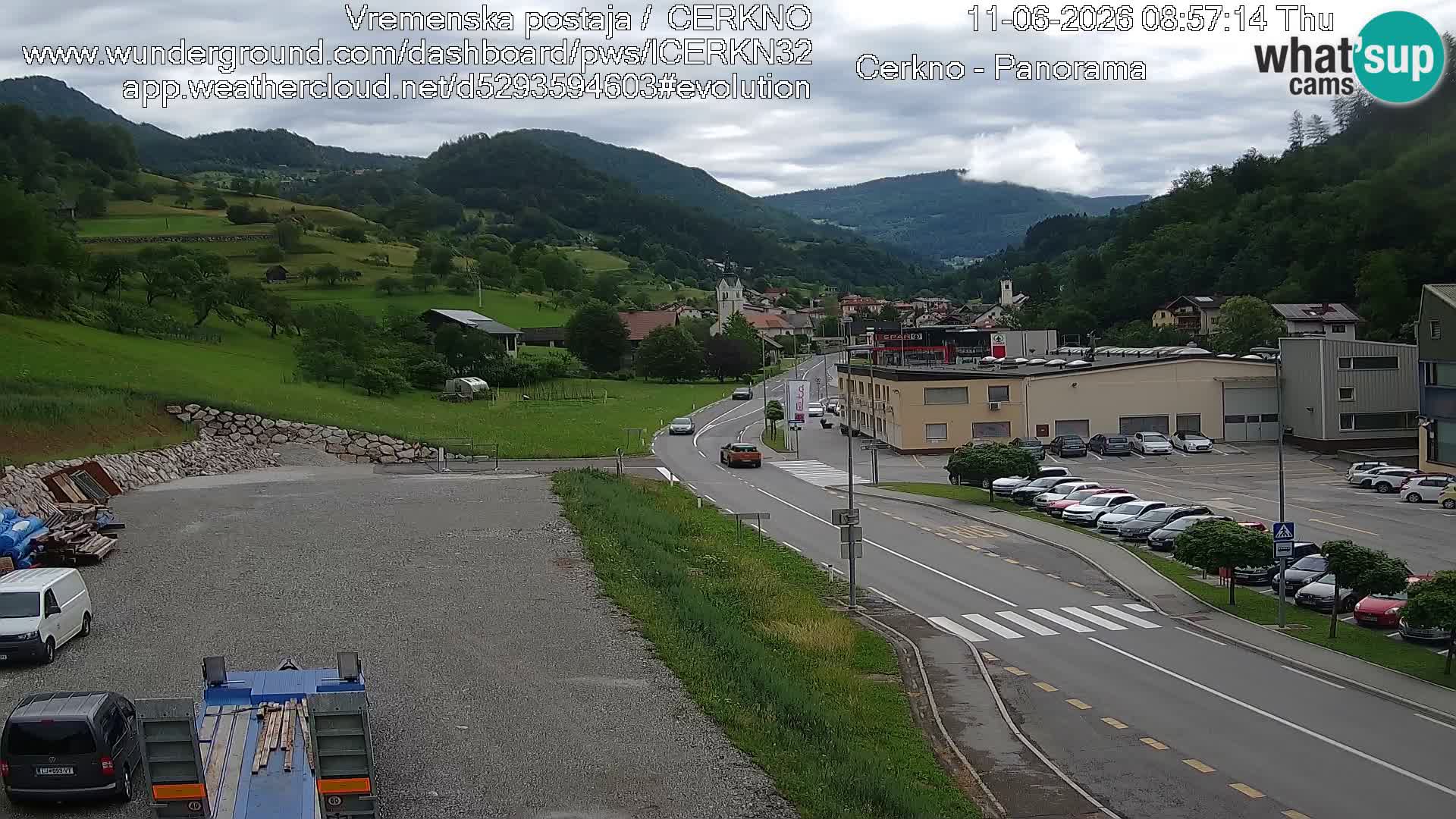 Cerkno ulaz u grad – Kamera uživo