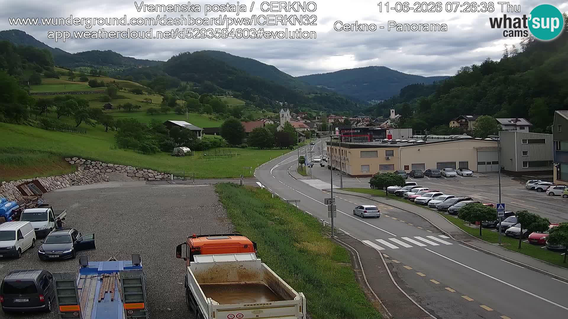 Cerkno ulaz u grad – Kamera uživo