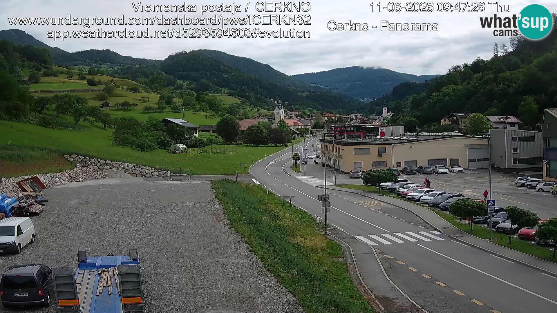 Cerkno ulaz u grad – Kamera uživo