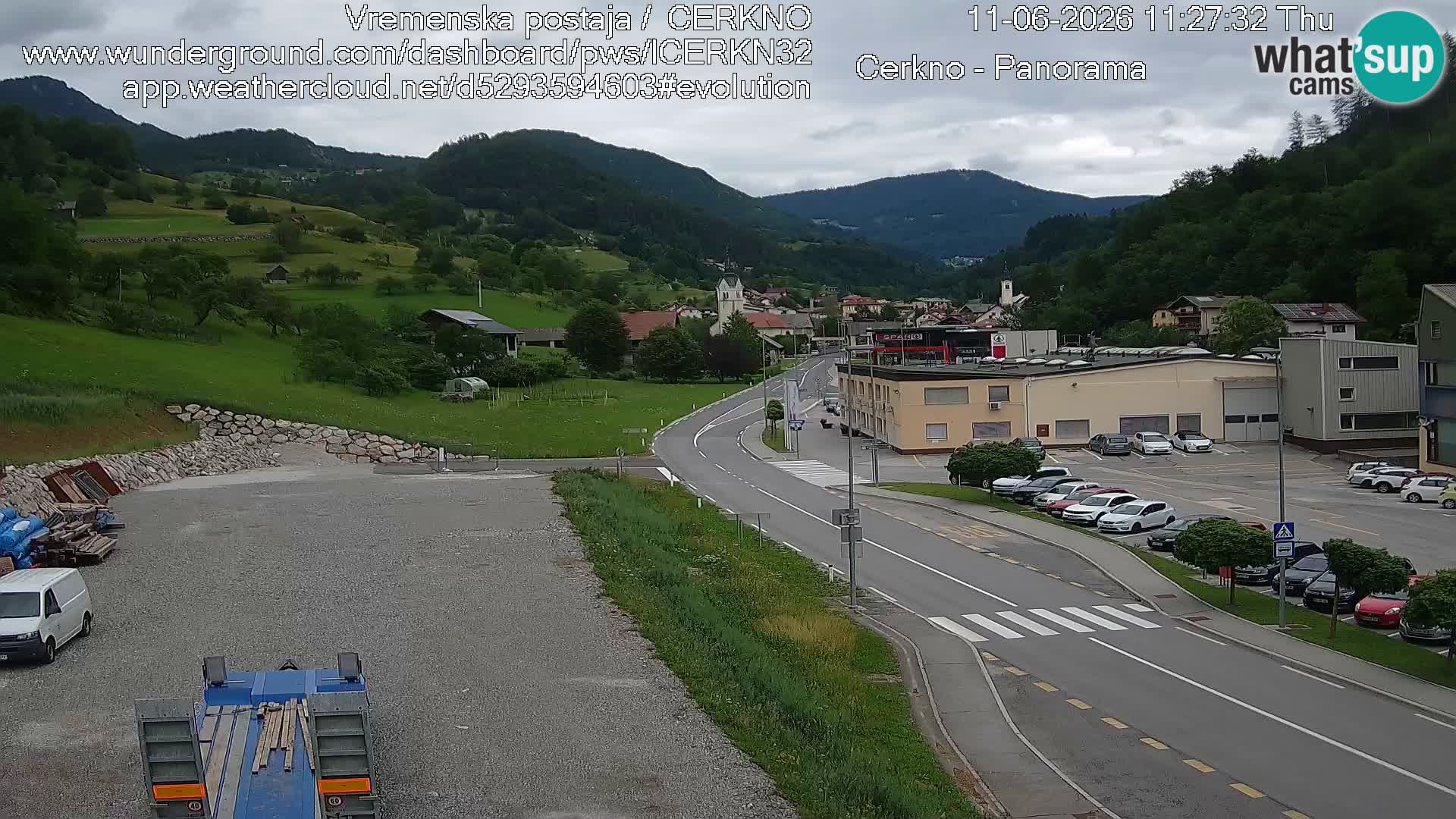 Cerkno ulaz u grad – Kamera uživo