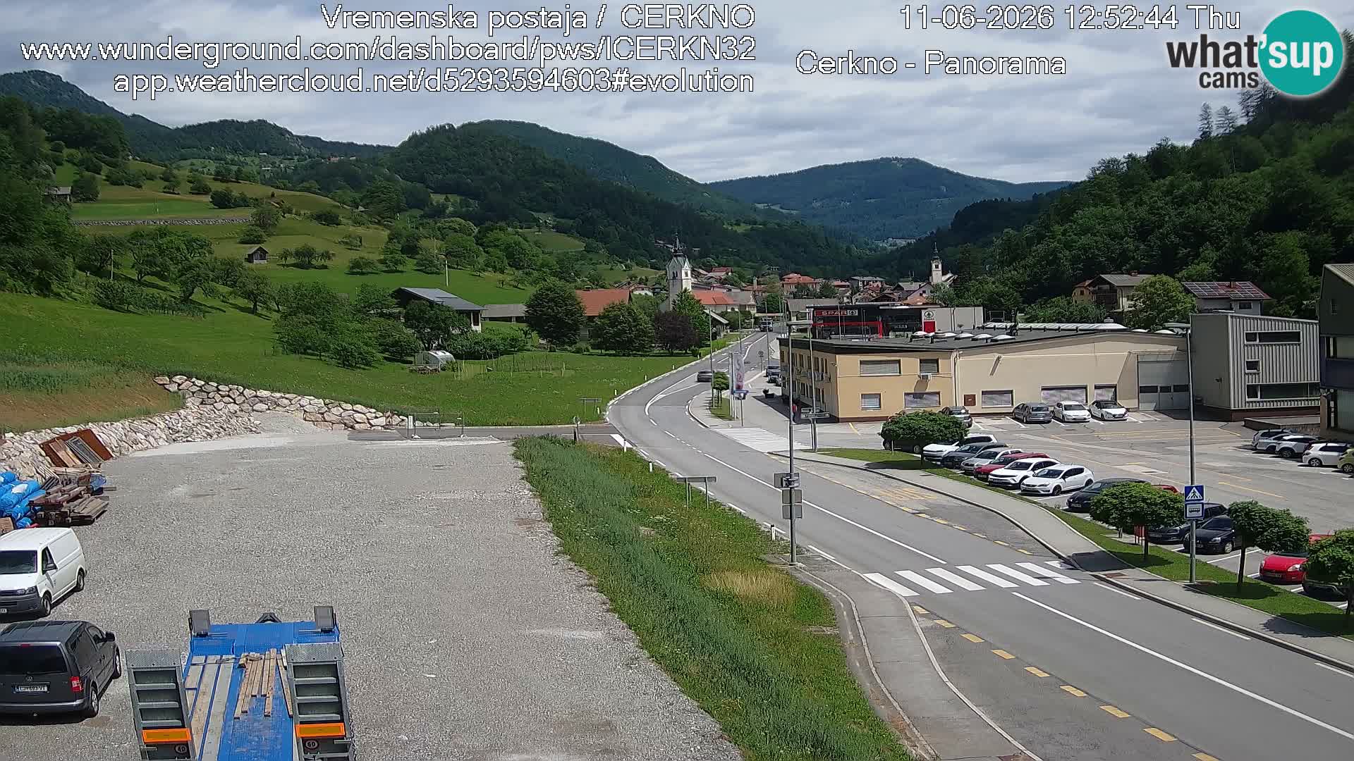 Cerkno ulaz u grad – Kamera uživo