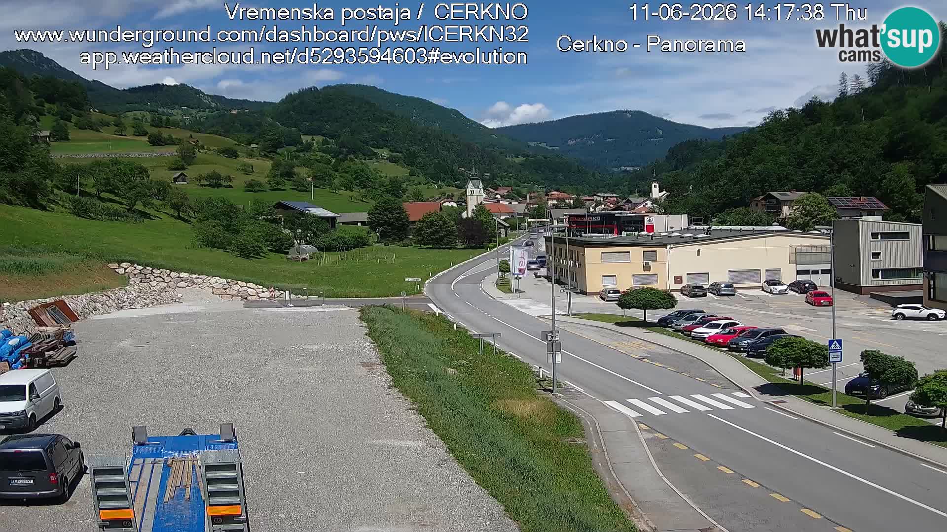 Cerkno ulaz u grad – Kamera uživo