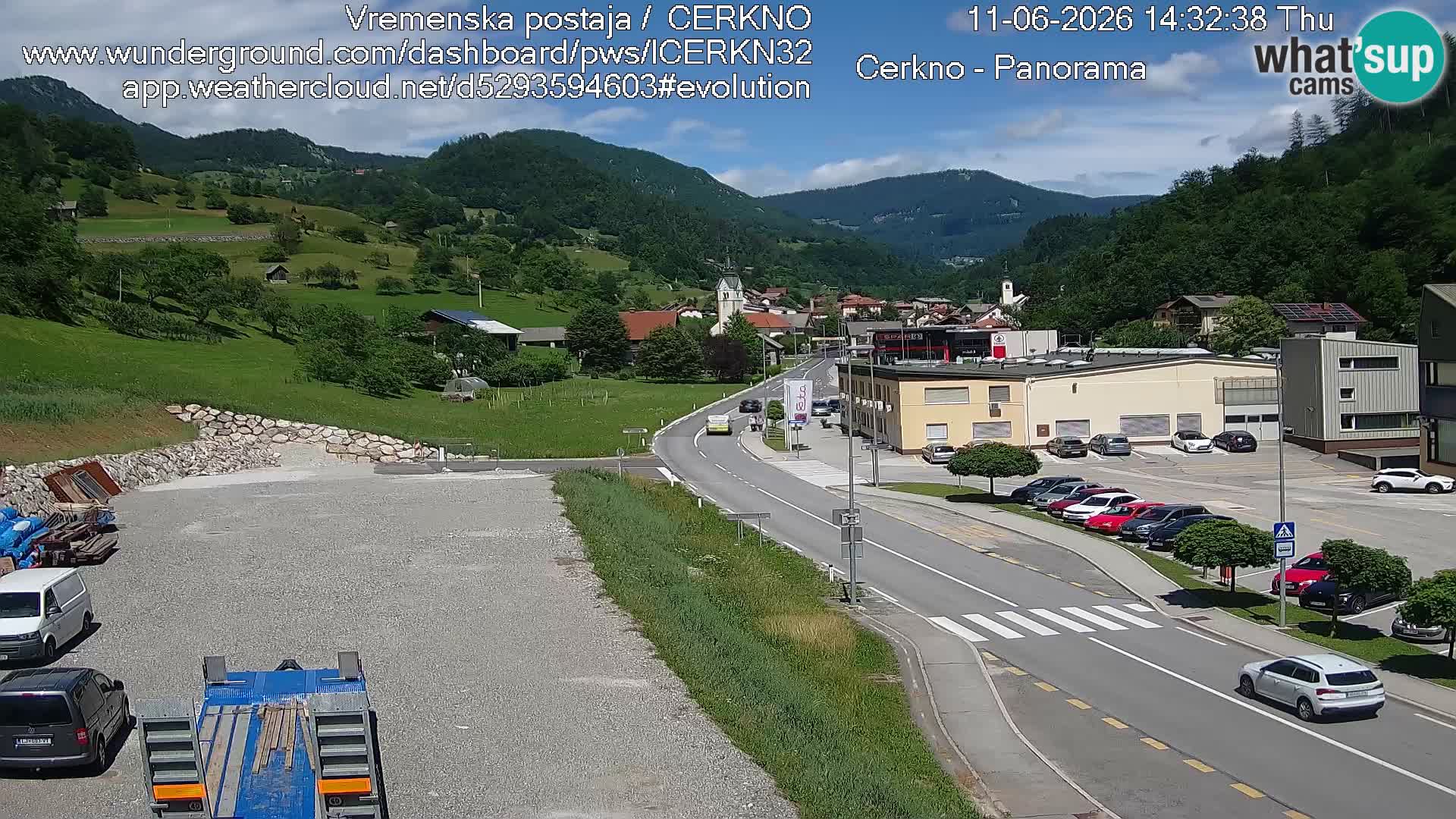 Cerkno ulaz u grad – Kamera uživo