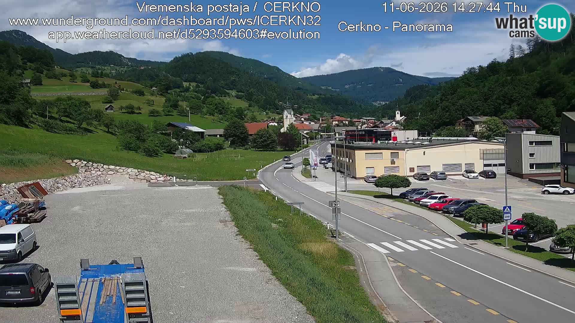 Cerkno Stadteingang Live-Webcam