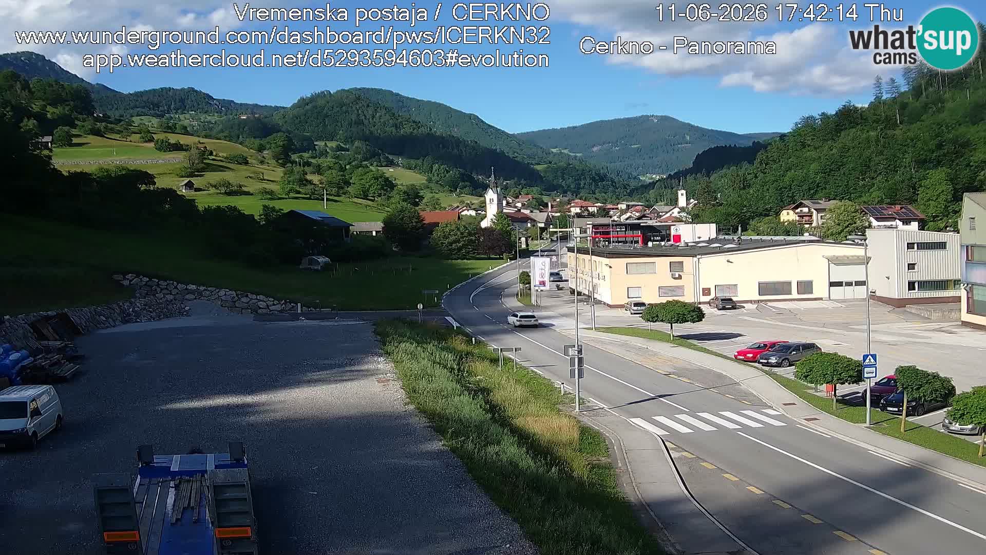 Cerkno Stadteingang Live-Webcam