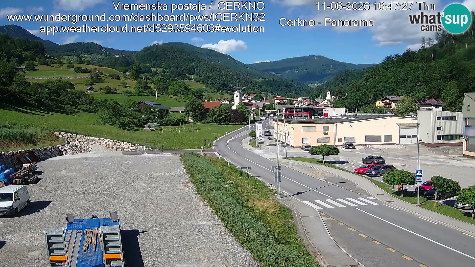 Cerkno ulaz u grad – Kamera uživo
