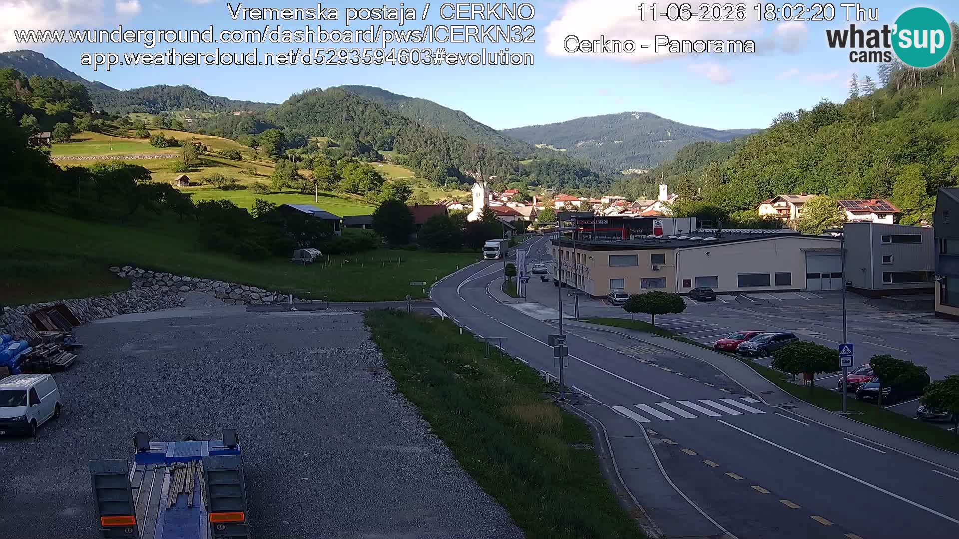 Cerkno ulaz u grad – Kamera uživo