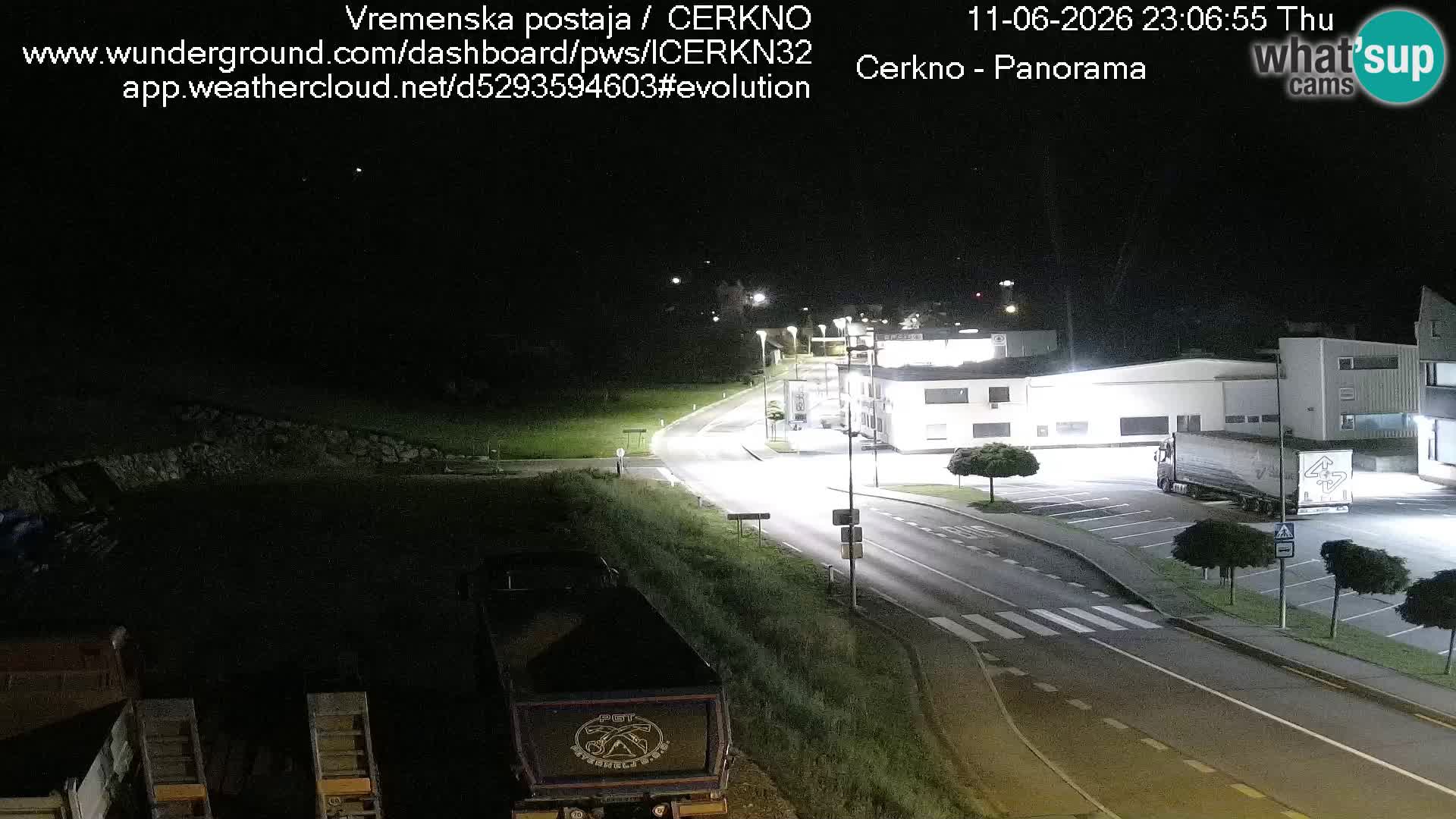 Cerkno city entrance Live Webcam