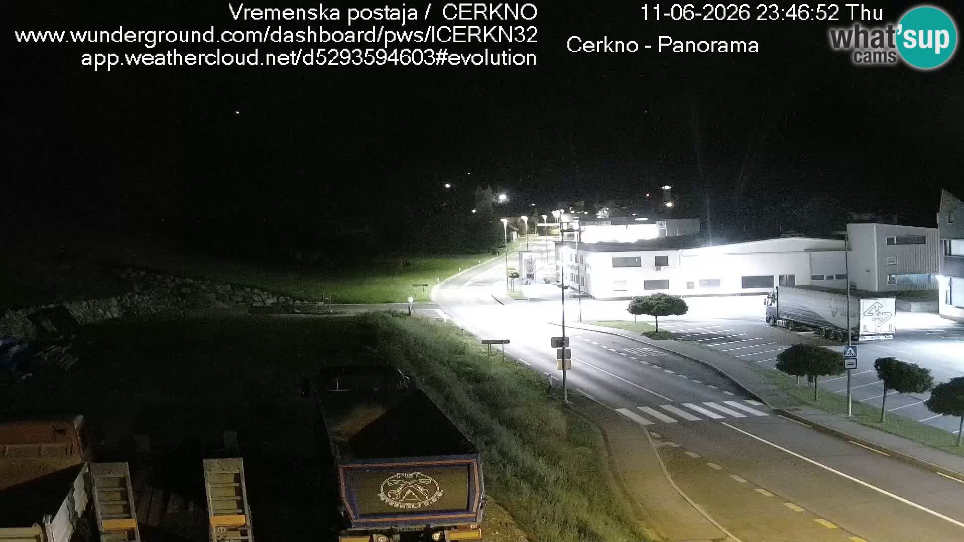 Cerkno city entrance Live Webcam