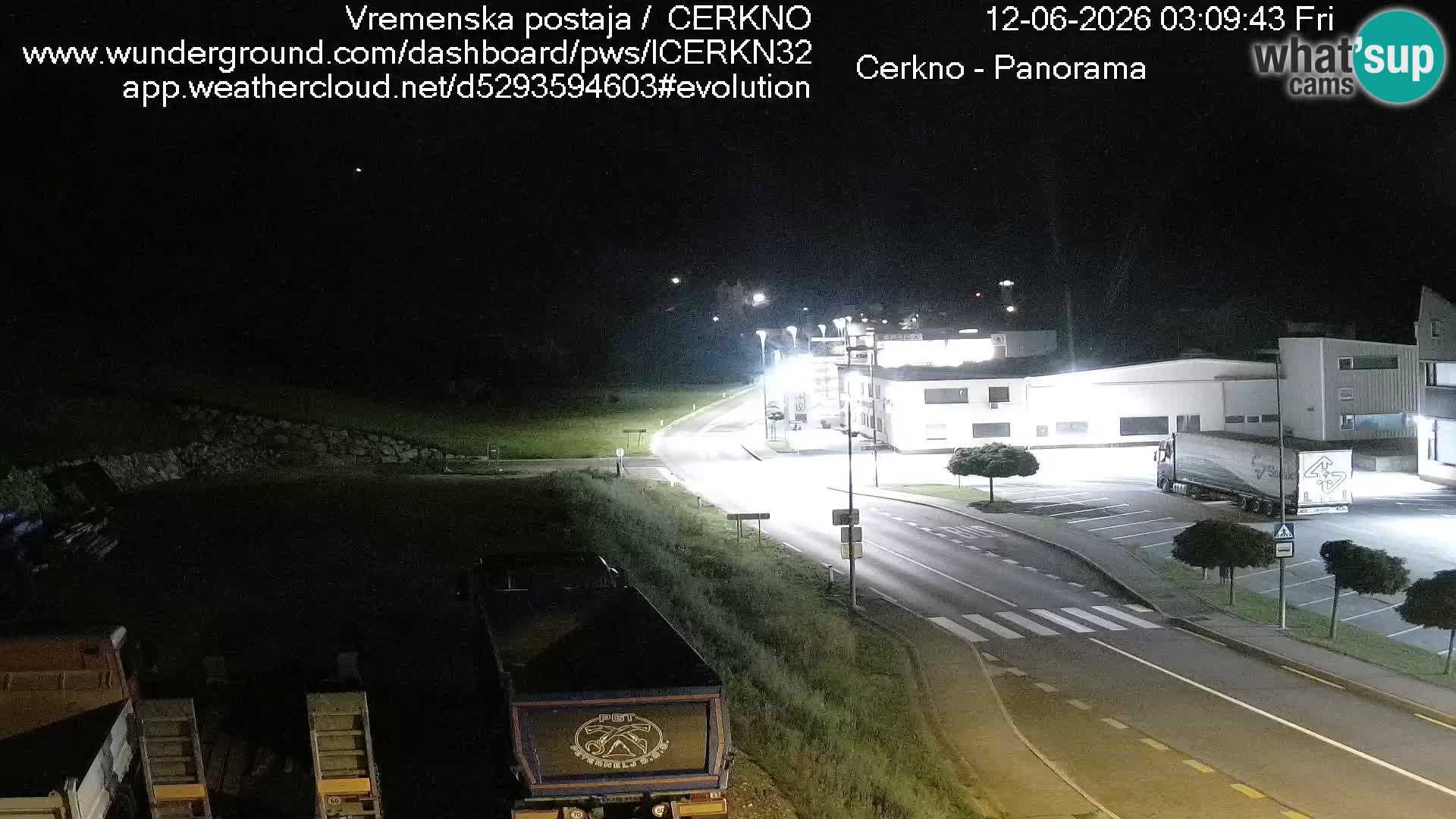 Cerkno city entrance Live Webcam