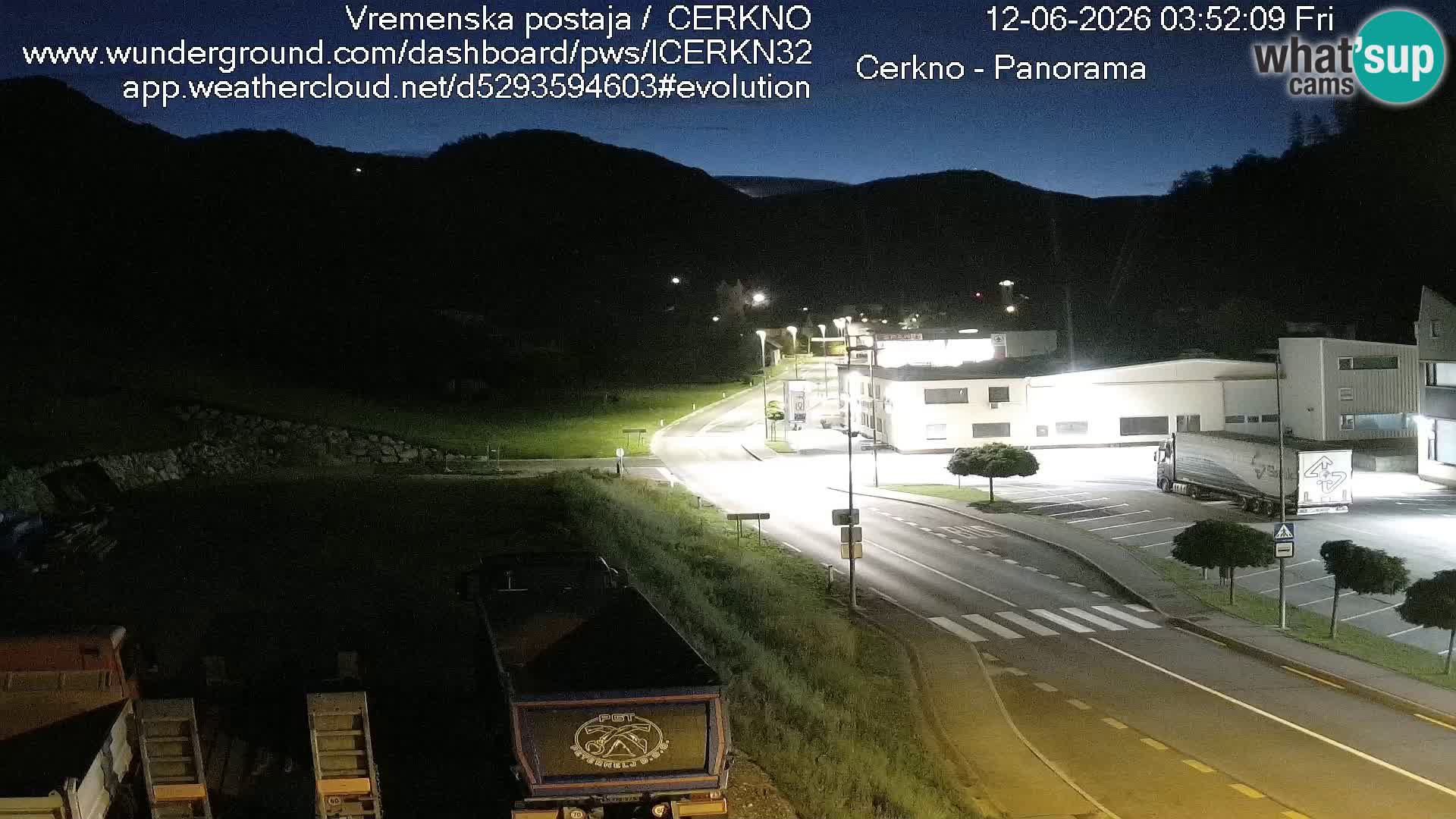 Cerkno city entrance Live Webcam