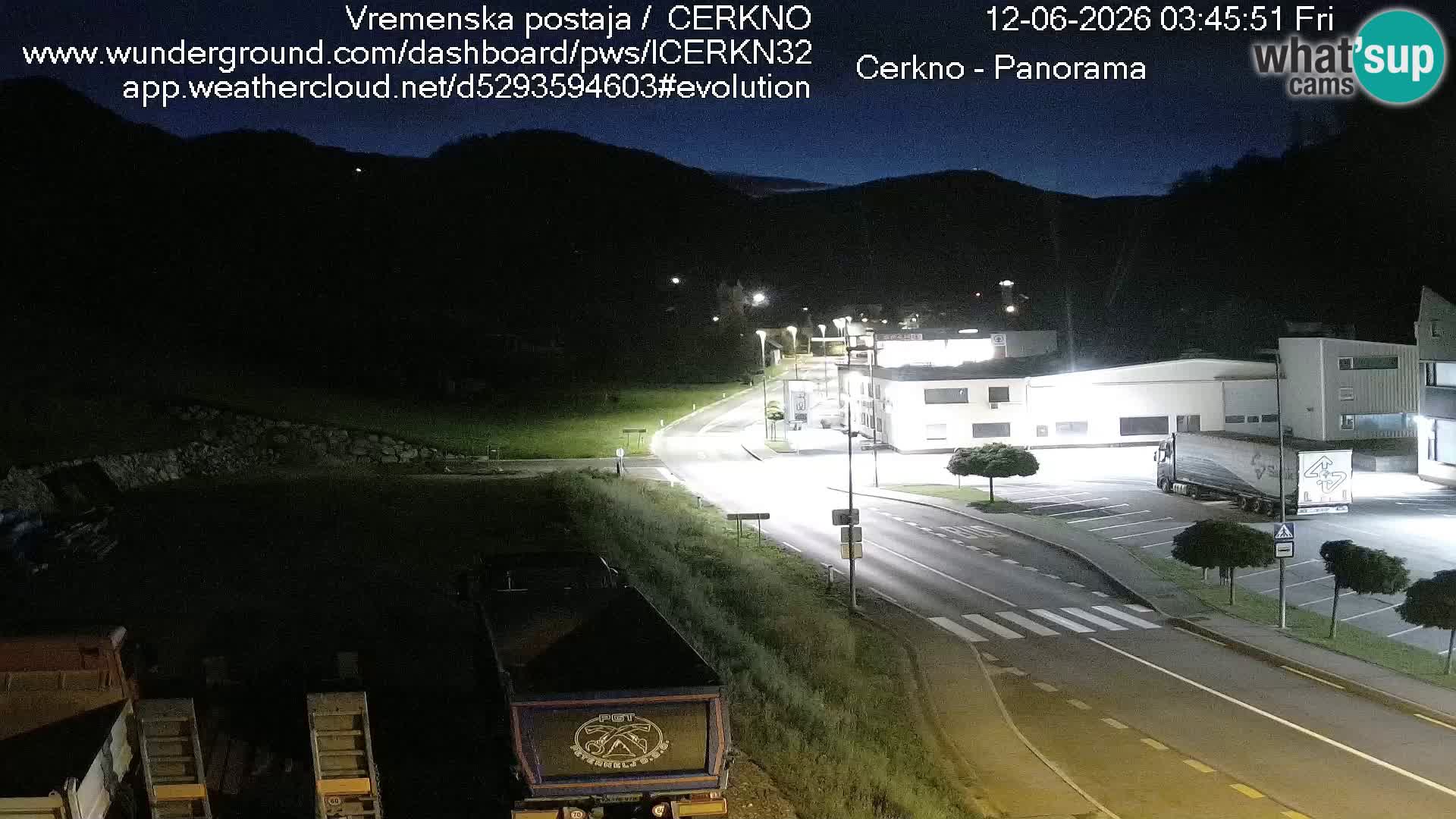 Cerkno entrada a la ciudad Webcam en vivo