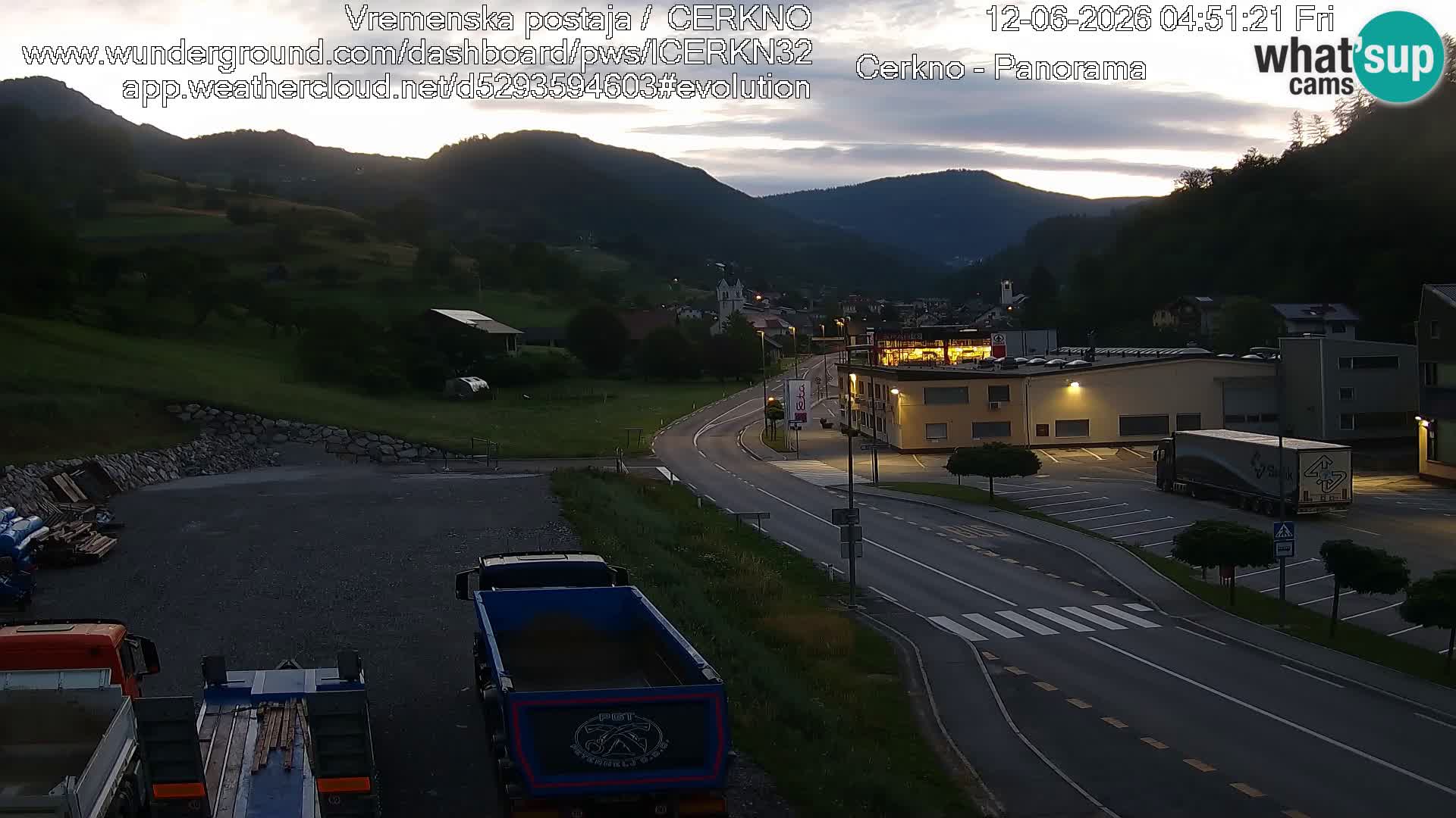 Cerkno ulaz u grad – Kamera uživo