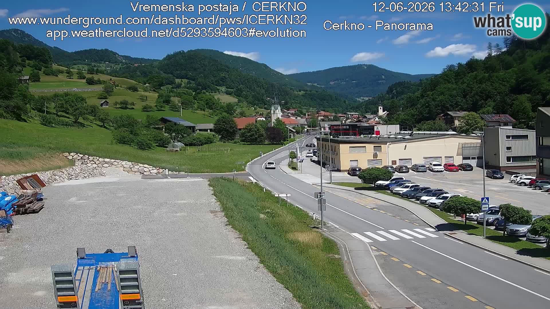 Cerkno ulaz u grad – Kamera uživo