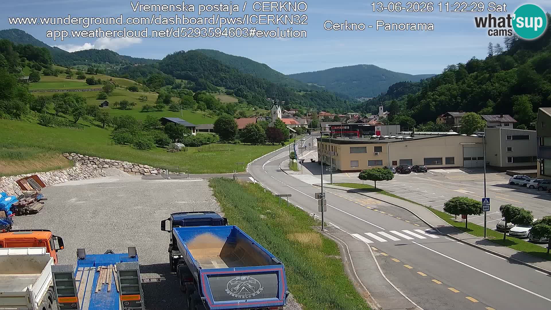 Cerkno ulaz u grad – Kamera uživo