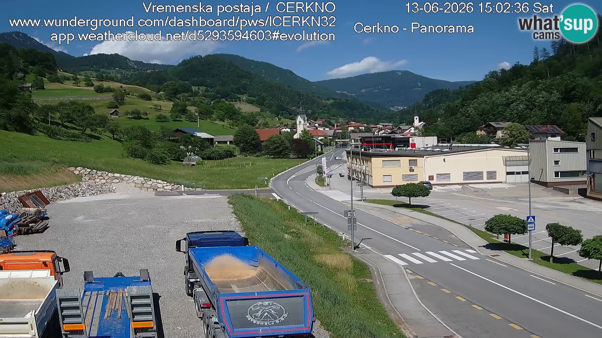 Cerkno Stadteingang Live-Webcam
