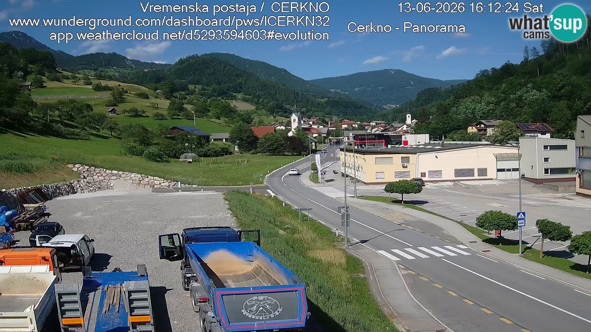 Cerkno ulaz u grad – Kamera uživo