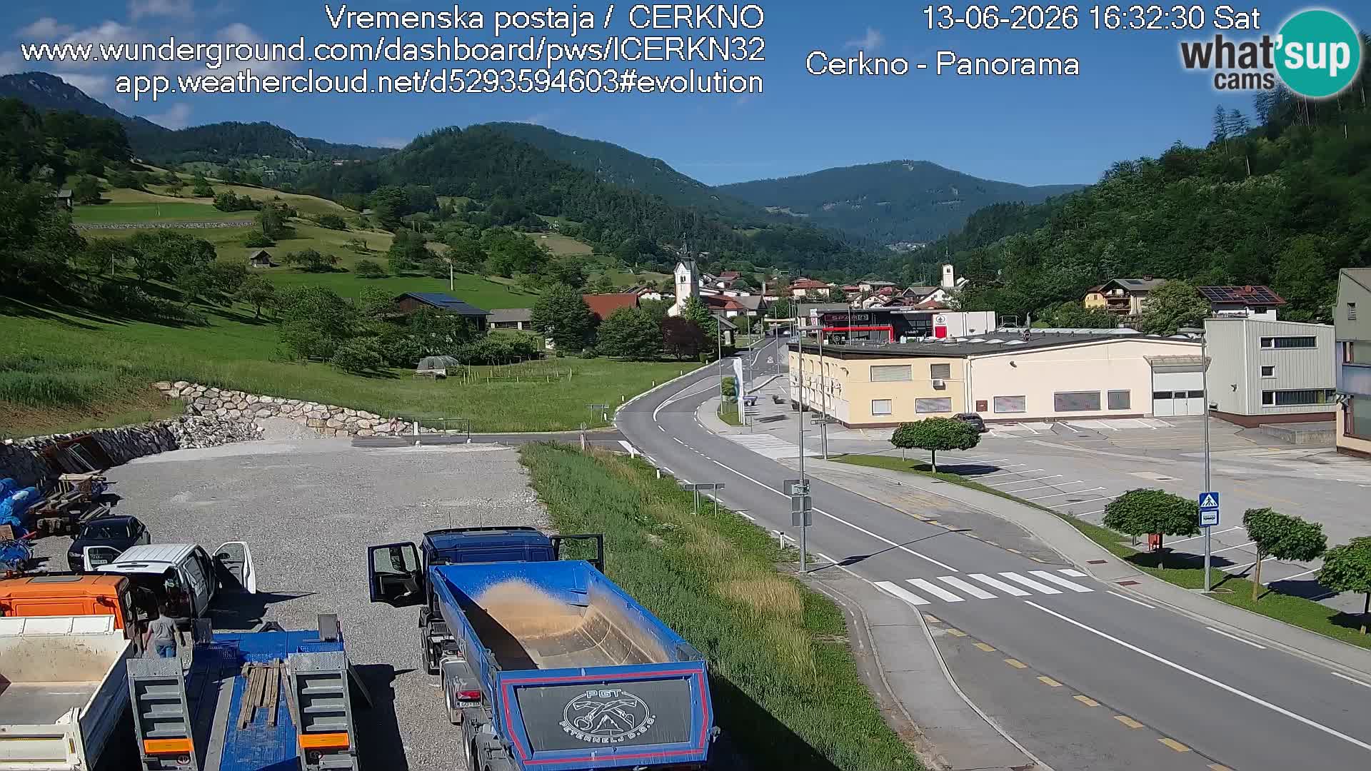 Cerkno ulaz u grad – Kamera uživo