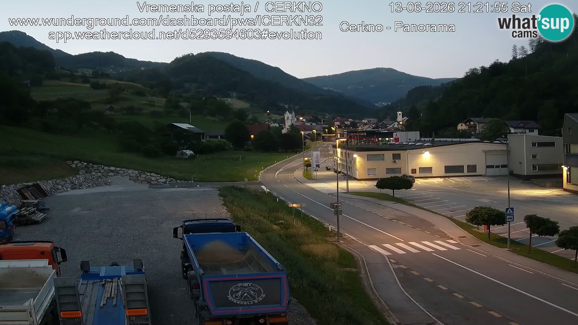 Cerkno city entrance Live Webcam