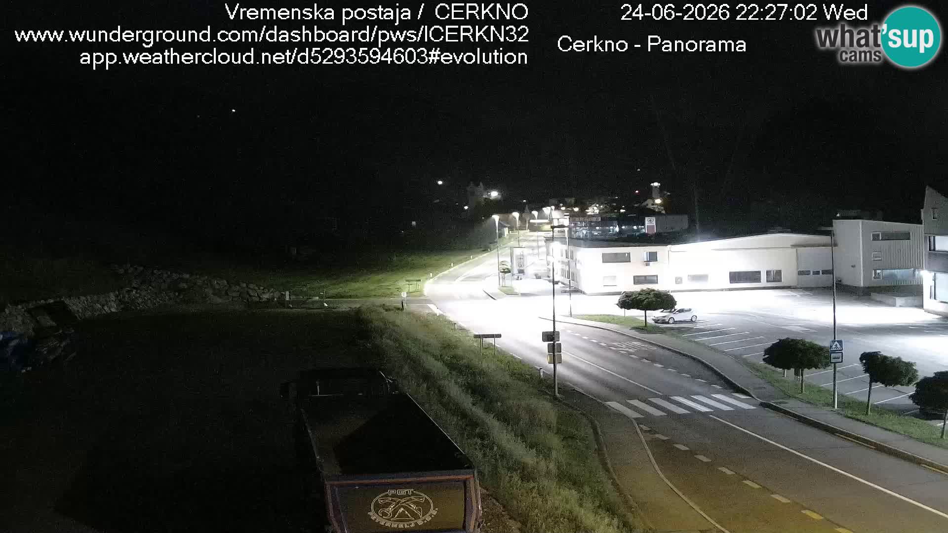 Cerkno entrada a la ciudad Webcam en vivo