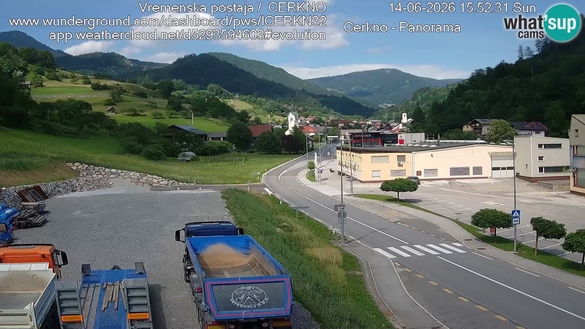 Cerkno Stadteingang Live-Webcam