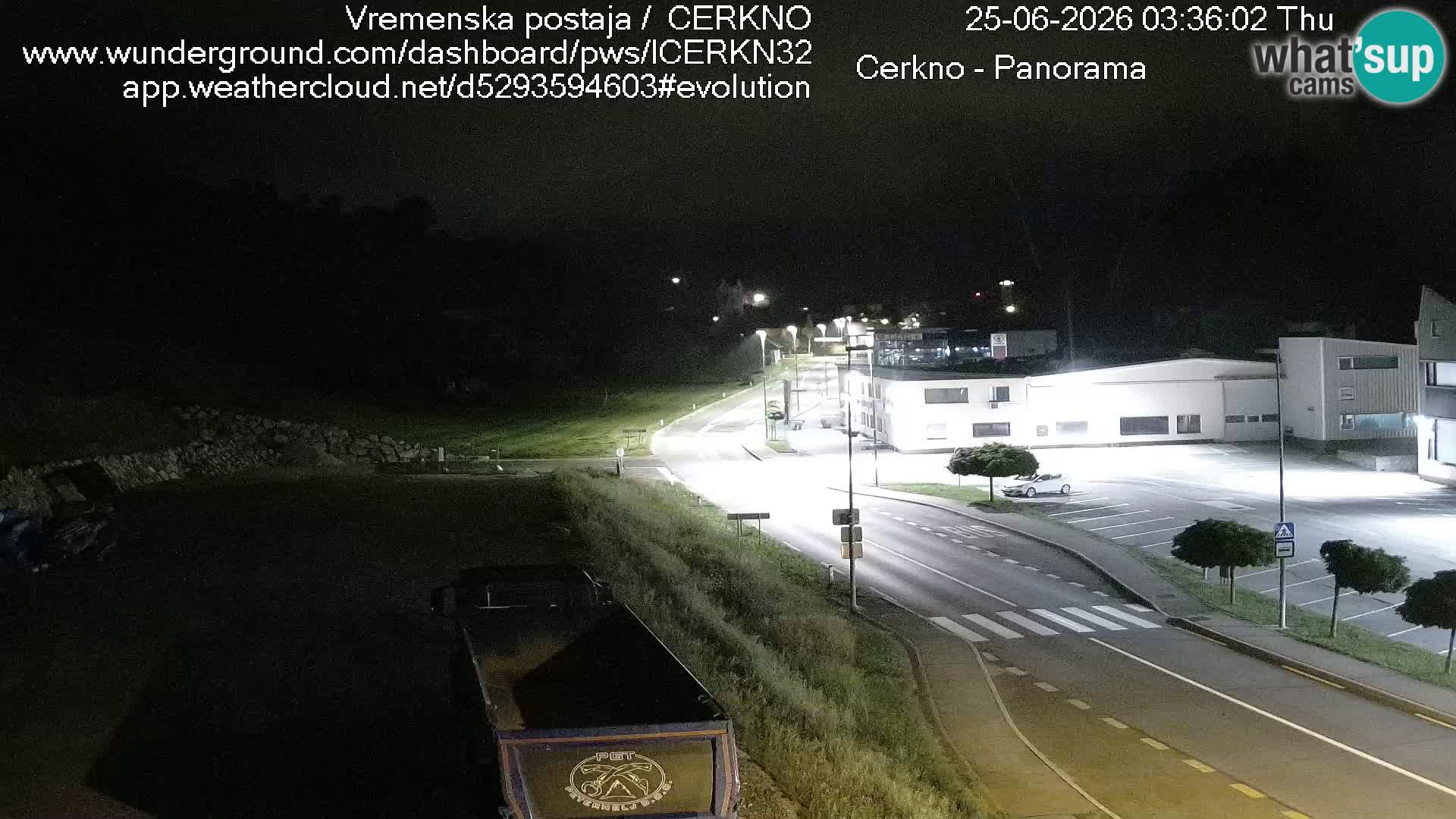 Cerkno entrada a la ciudad Webcam en vivo