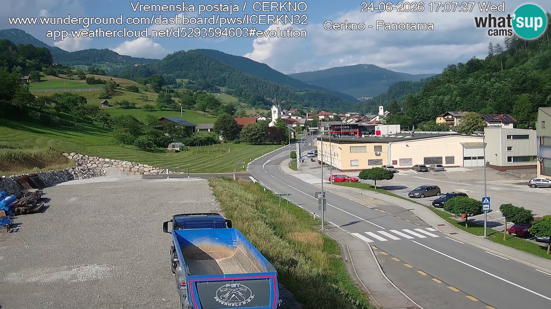 Cerkno Stadteingang Live-Webcam