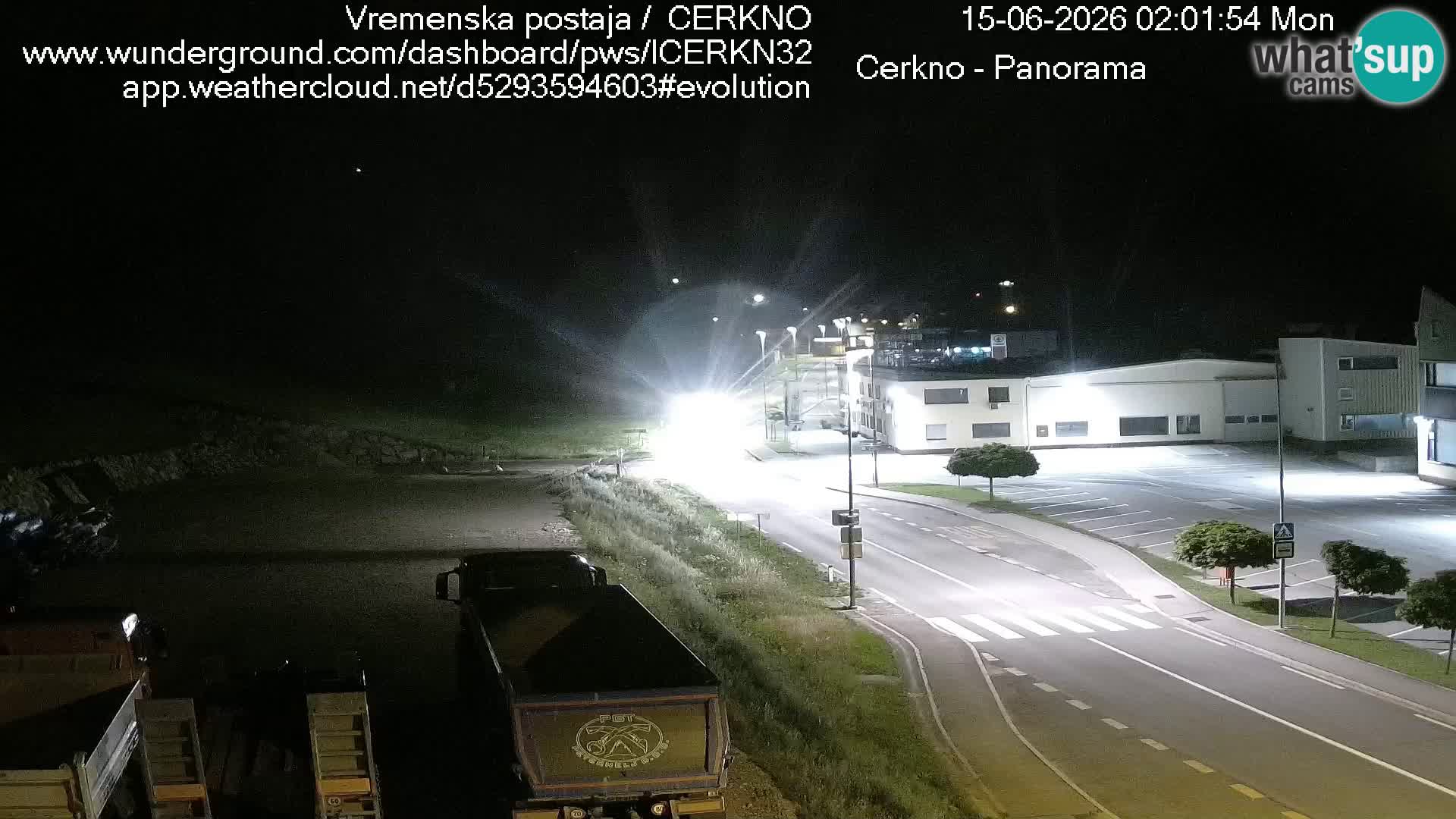 Cerkno city entrance Live Webcam