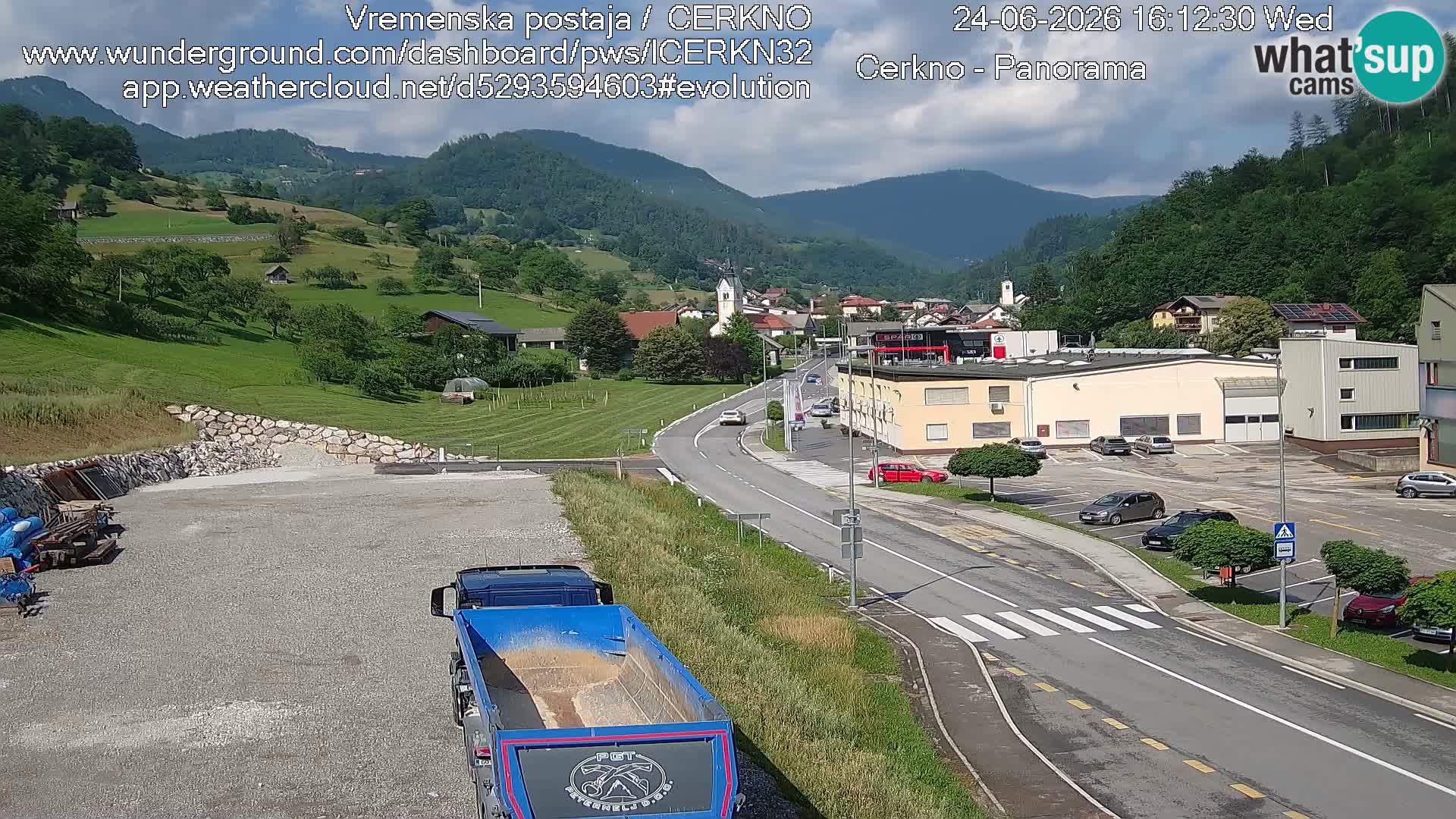 Cerkno ulaz u grad – Kamera uživo