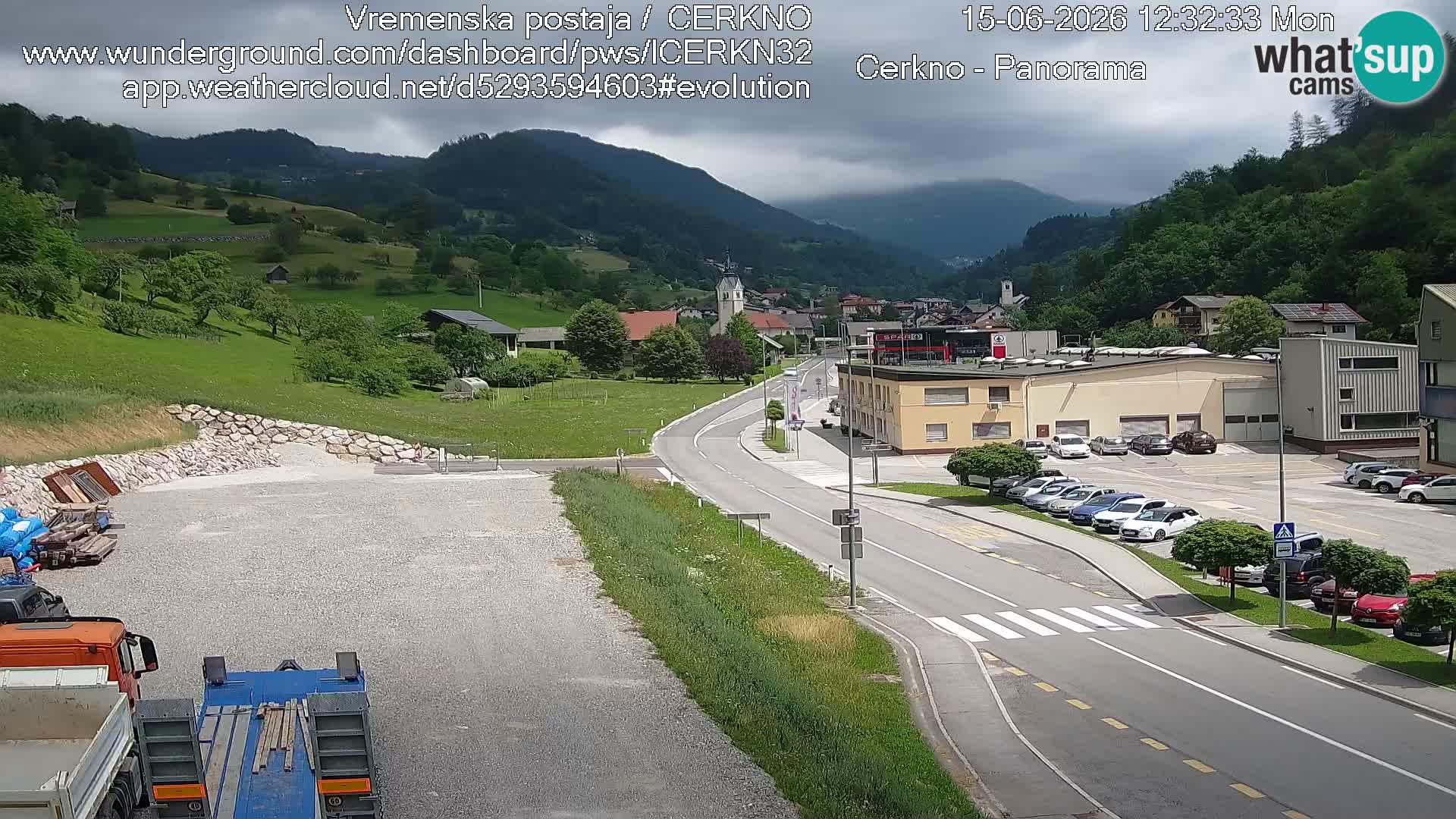 Cerkno ulaz u grad – Kamera uživo
