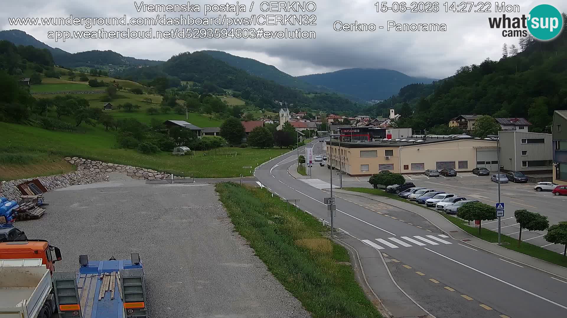 Cerkno ulaz u grad – Kamera uživo