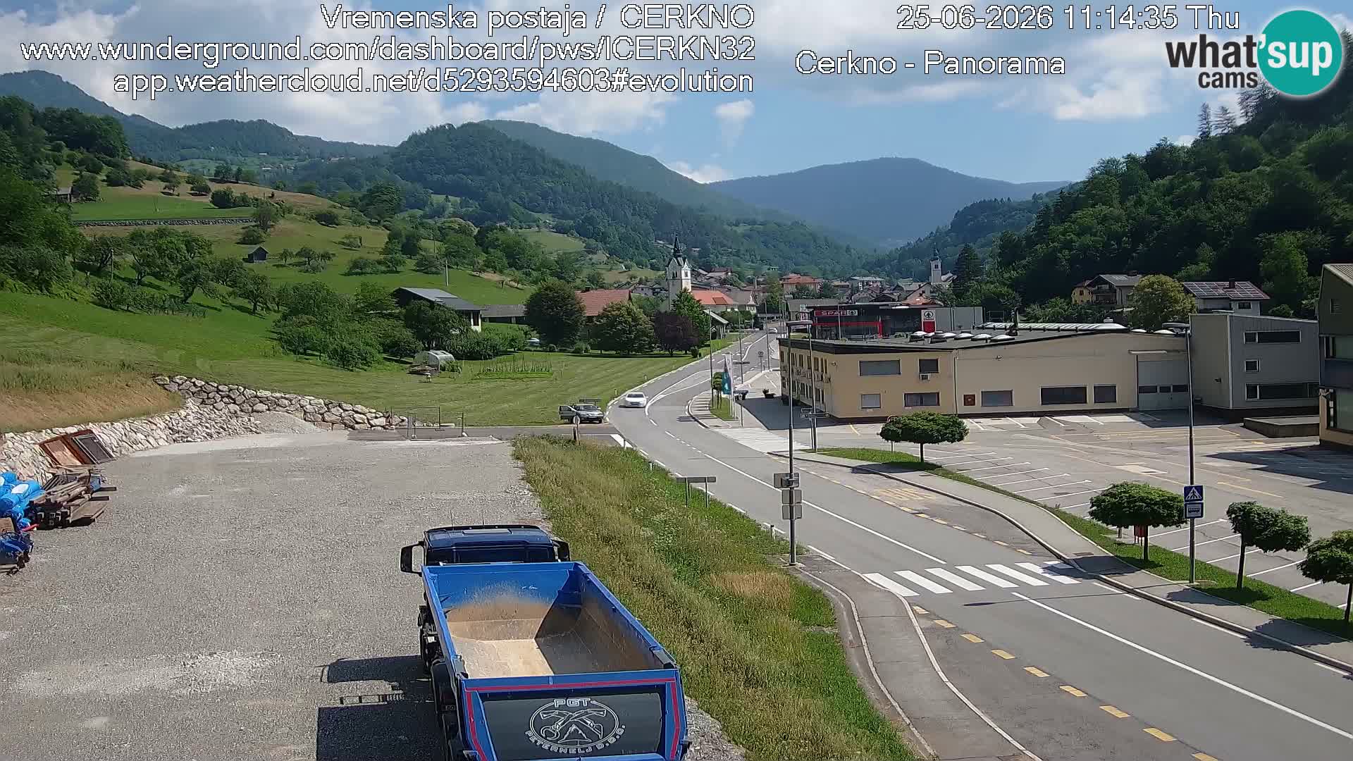 Cerkno Stadteingang Live-Webcam