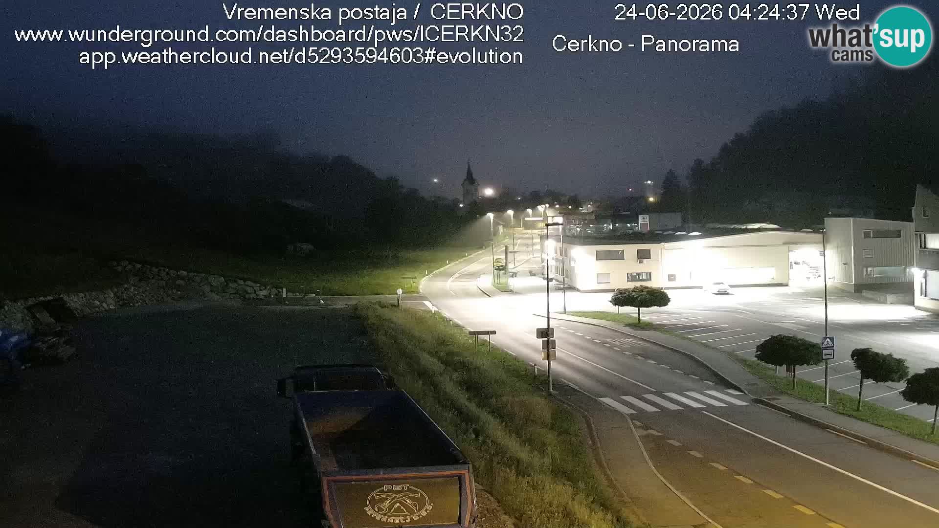 Cerkno entrada a la ciudad Webcam en vivo