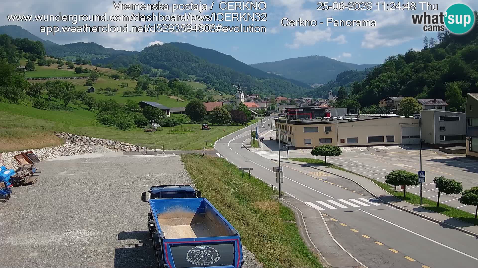 Cerkno ulaz u grad – Kamera uživo