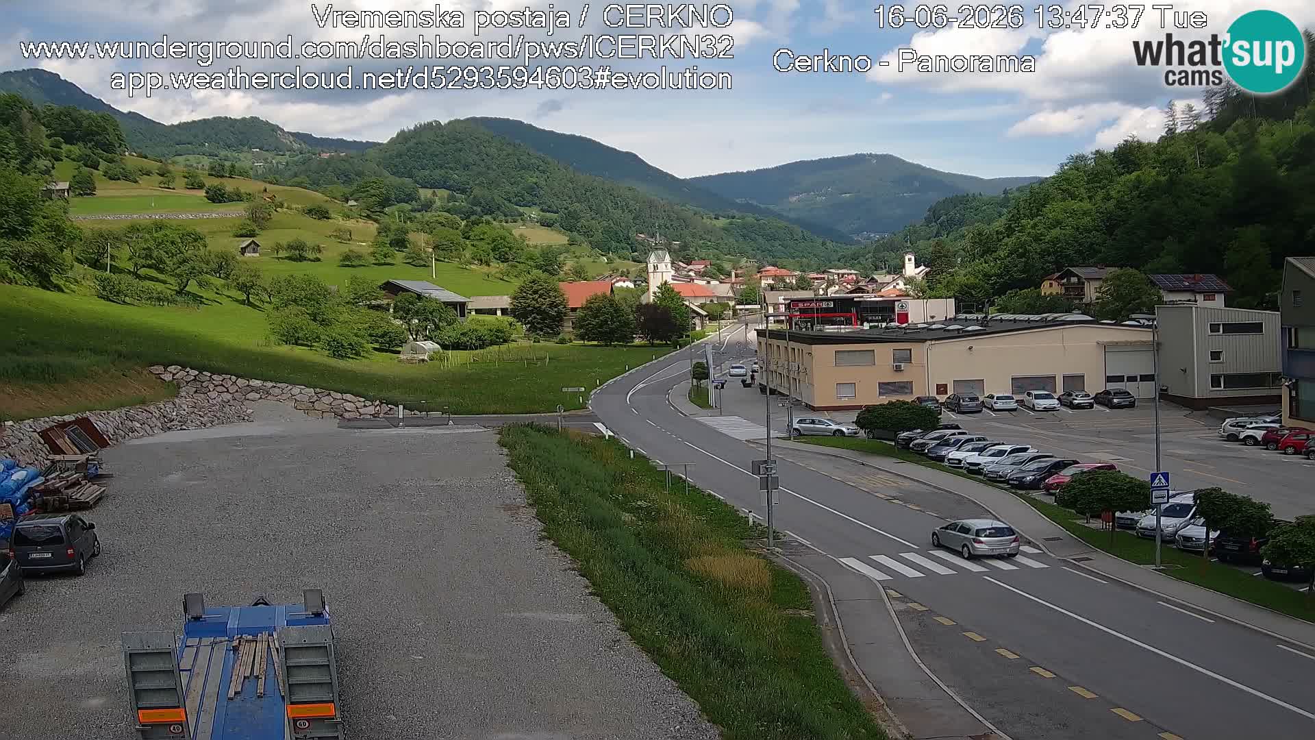 Cerkno Stadteingang Live-Webcam