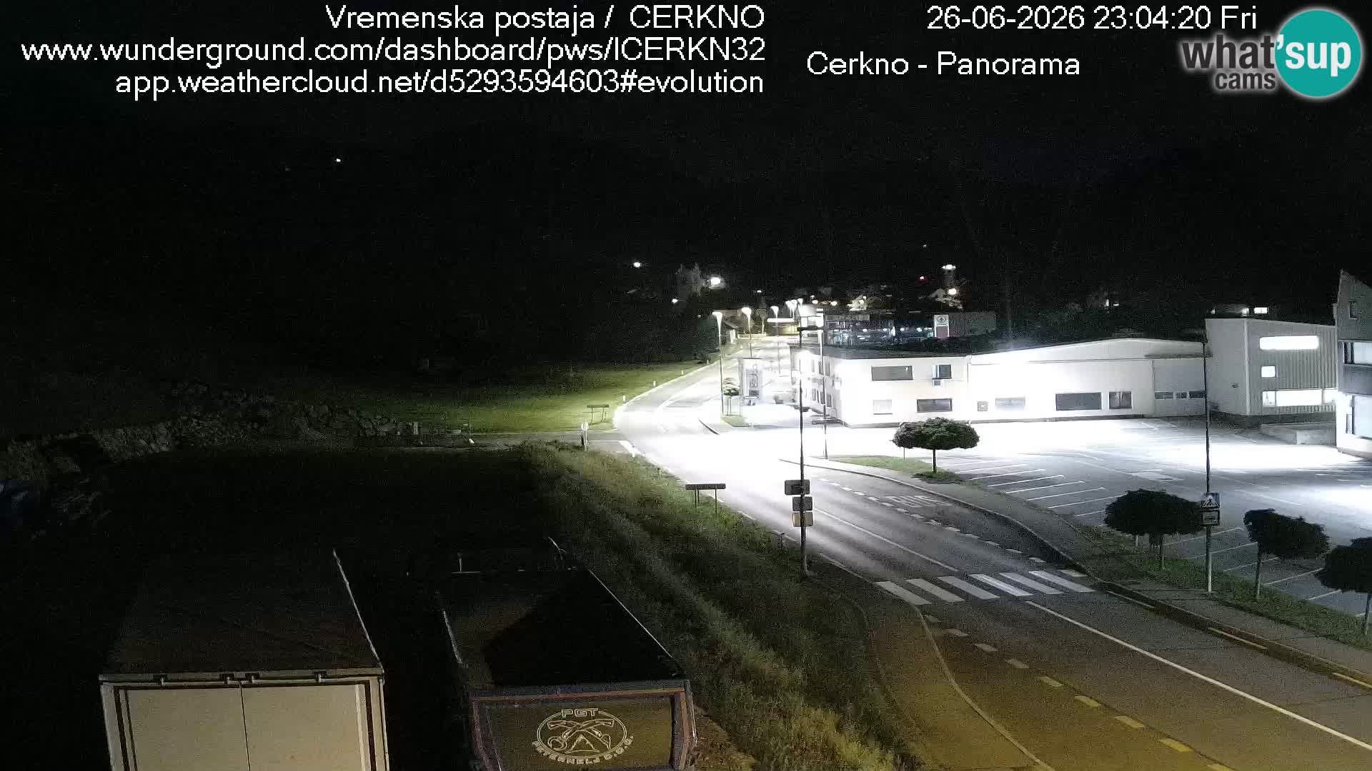 Cerkno city entrance Live Webcam