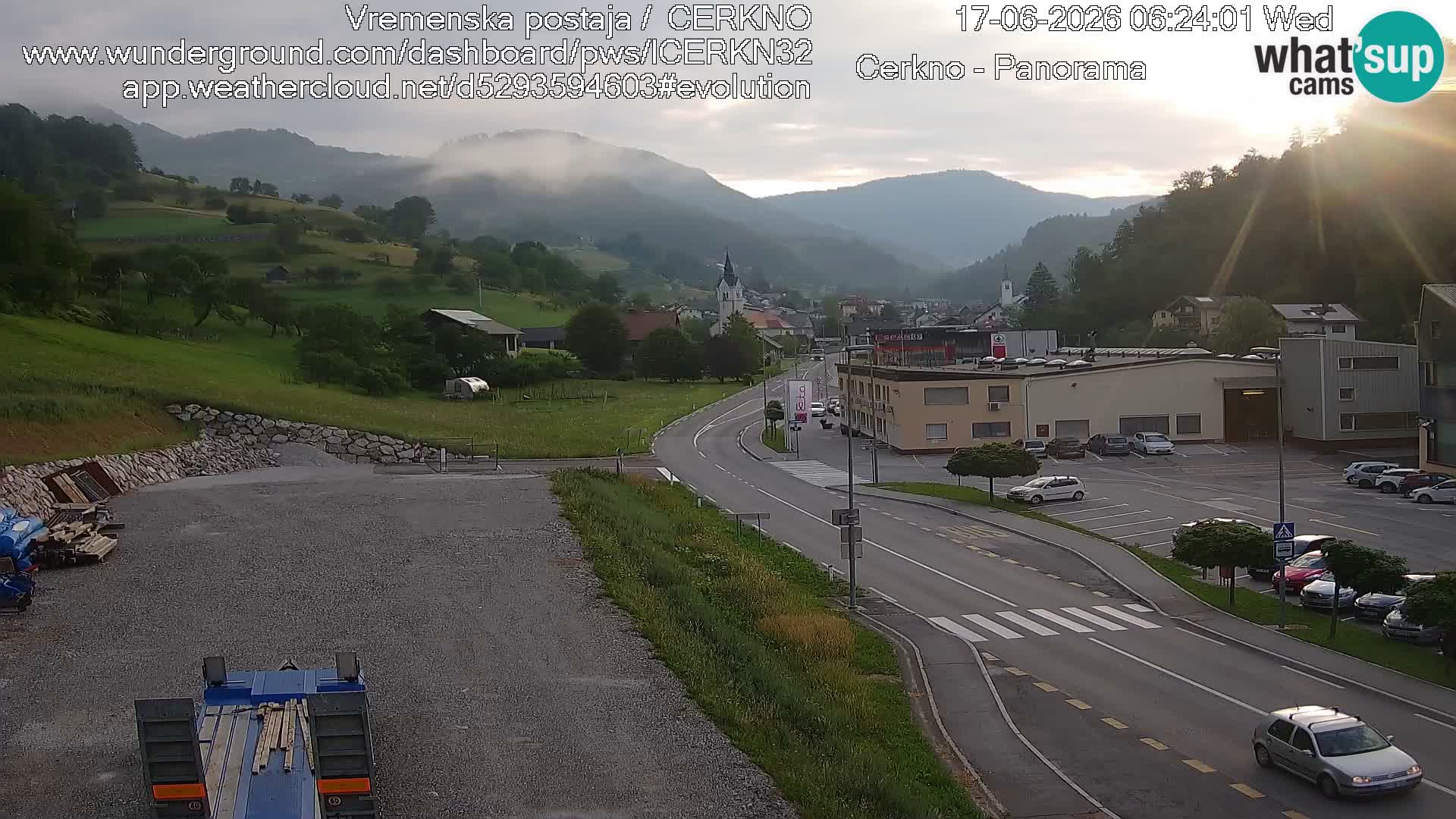 Cerkno ulaz u grad – Kamera uživo