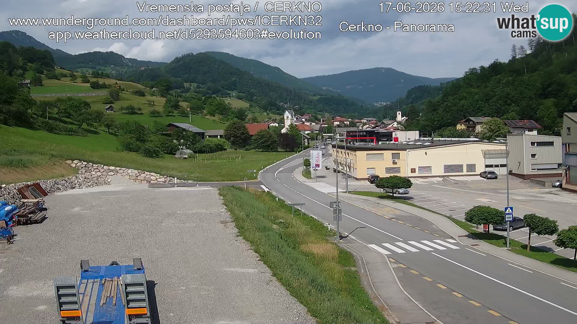 Cerkno ulaz u grad – Kamera uživo