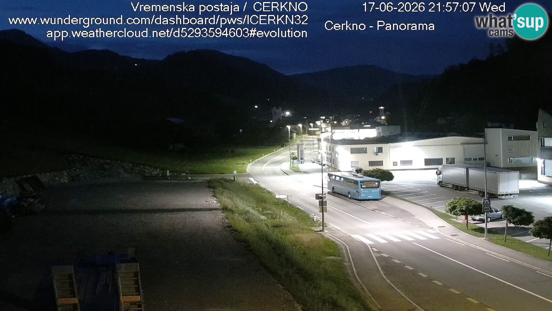 Cerkno city entrance Live Webcam