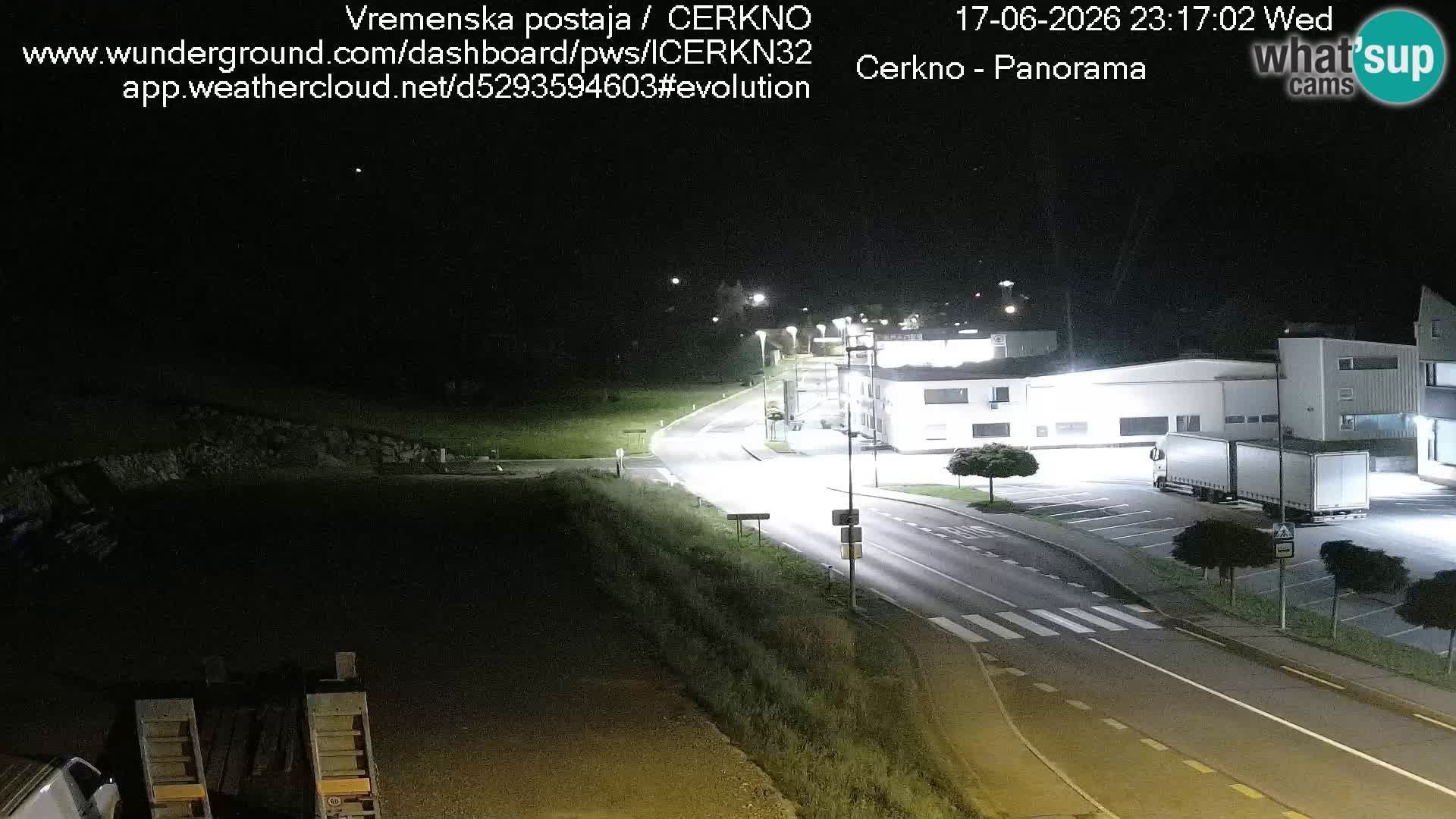 Cerkno city entrance Live Webcam